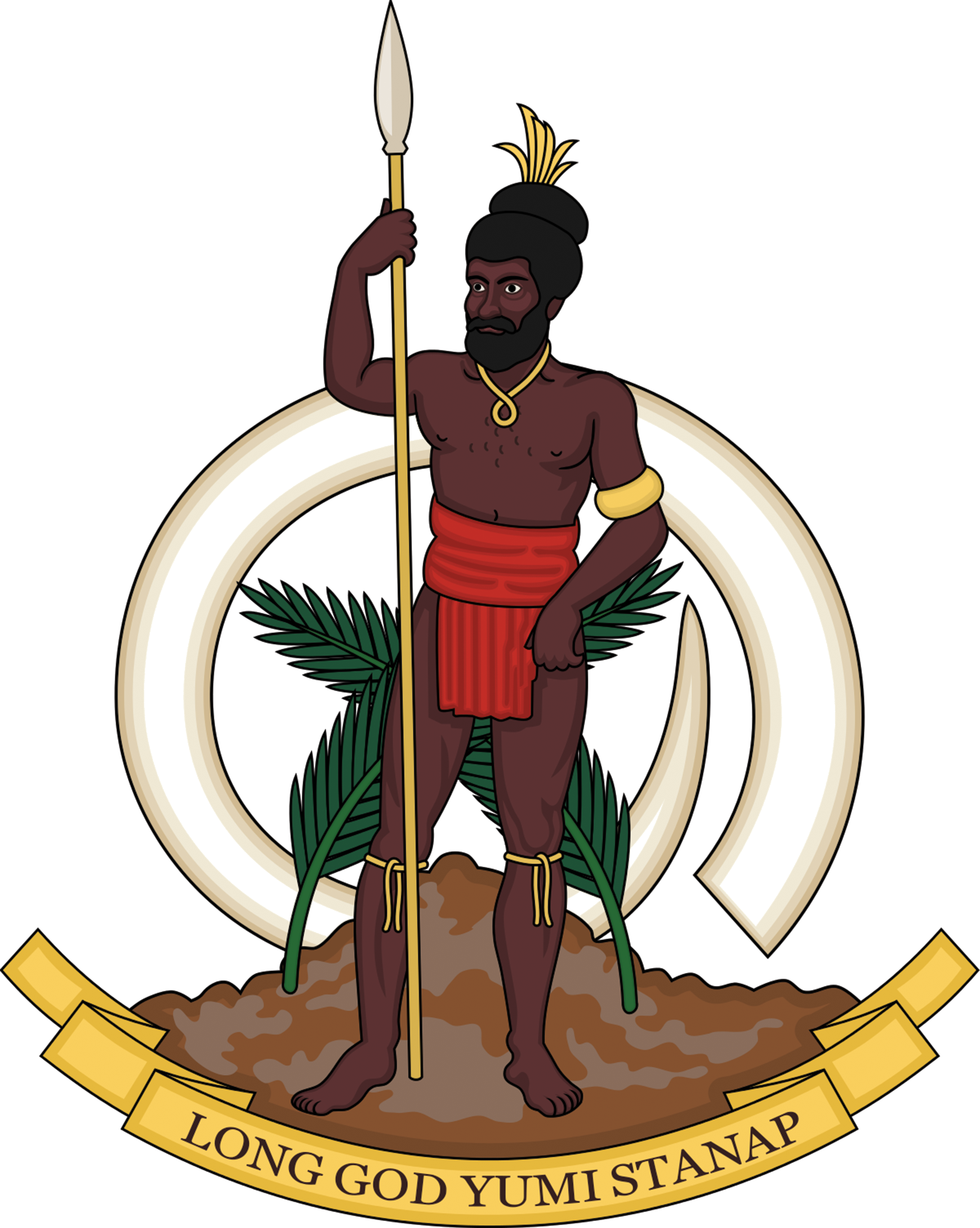 Vanuatu Coat of Arms — Long God Yumi Stanap